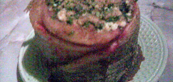 Двухсоставный рыбный рулет пикантный