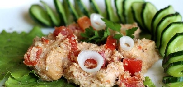 Курица кусочками в мультиварке