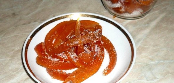 Цукаты из корок грейпфрута