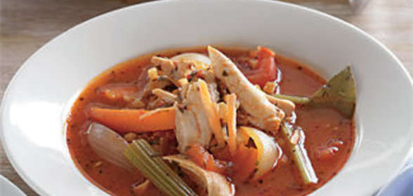 Тушеная курица с овощами по-валлийски