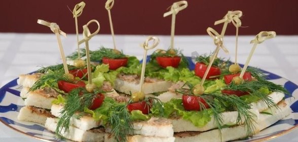 Слоеные канапе