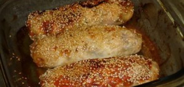 Куриные колбаски, котлетки и куриный бульон в дополнение