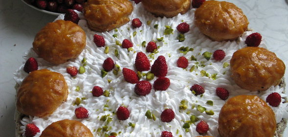 Торт Абрикосовый профитроль