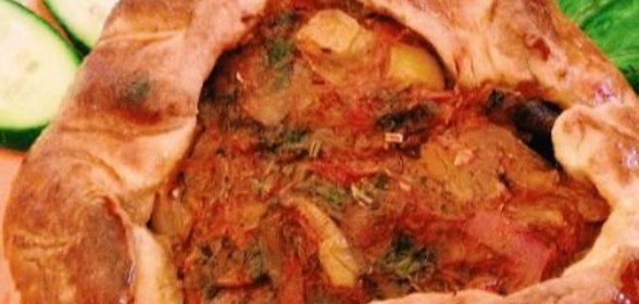 Гусь с капустой