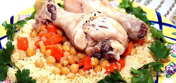Кускус с курицей и овощами
