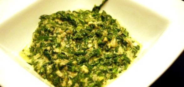 Гарнир из шпината