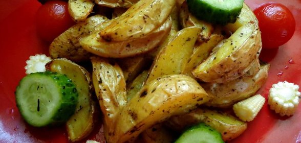 полезная печеная картошечка
