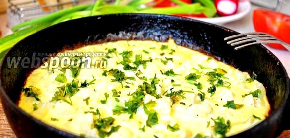 Омлет с цветной капустой