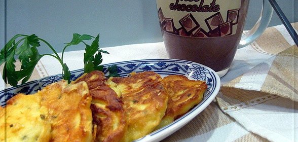Твороженно-сырные оладьи