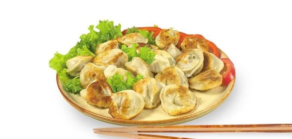 Японские пельмени с яйцом