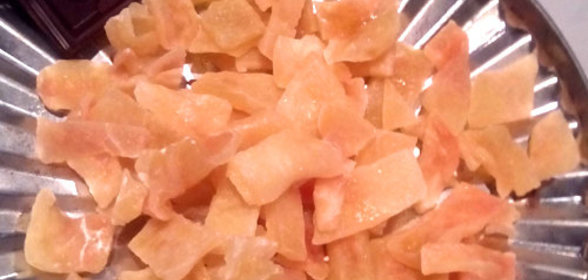 Цукаты из арбузных корок