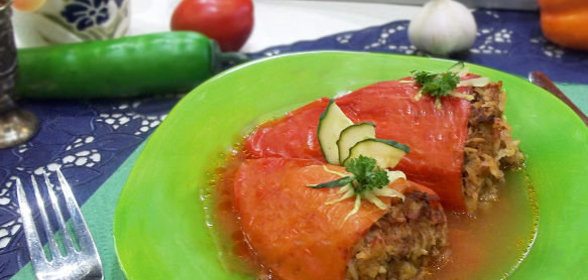 Плов с луком и сельдереем