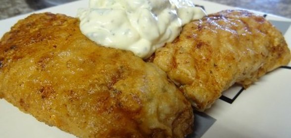 Жареный Тунец под Чесночным Соусом