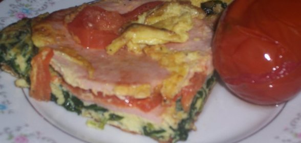 Омлет с шпинатом 2
