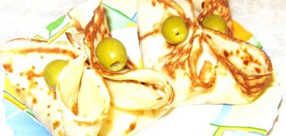 Блины с ветчиной