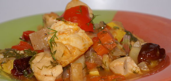 Индейка тушенная по-турецки