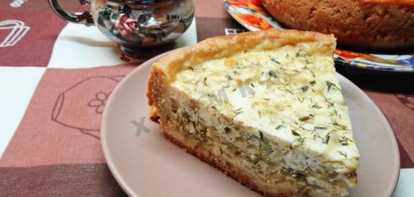 Пирог с луком в мультиварке