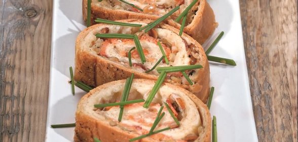 Штрудель с семгой