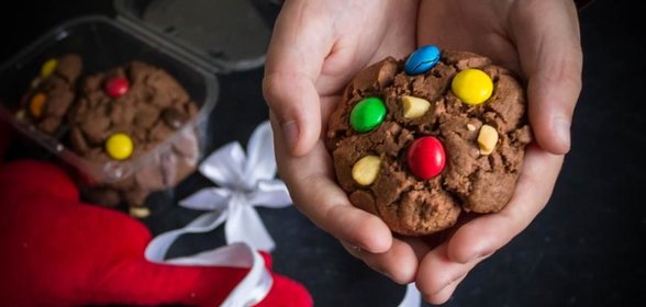 Печенье с конфетками