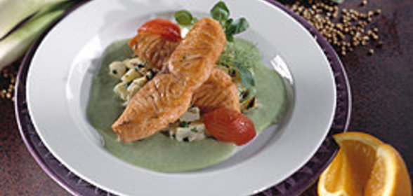 Форель норвежских фьордов в цитрусовой глазури