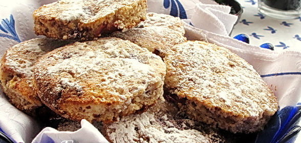 Творожное печенье с вишней