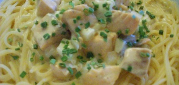 Лосось в сливках с горчичными нотками