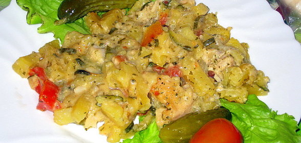 Рыбка с овощами