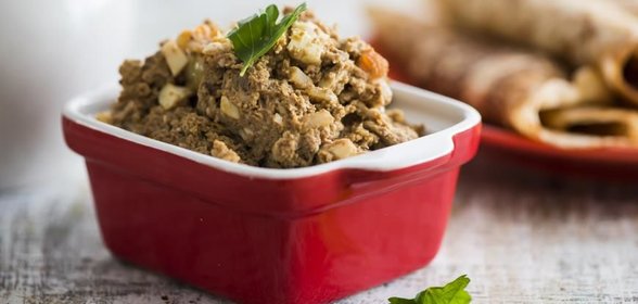 Начинка для блинов с куриной печенкой