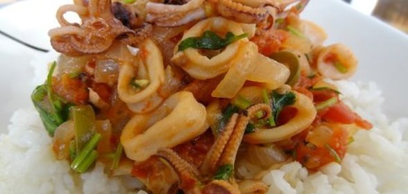 Острые Кальмары Рыбаков из Шри-Ланки