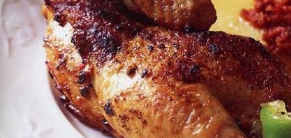 Курочки-гриль с томатным песто