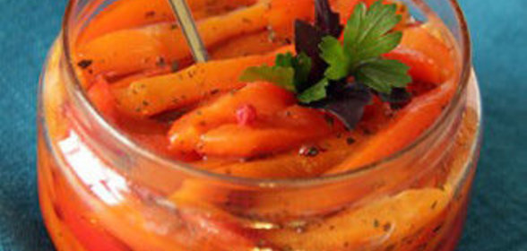 Заготовка из сладкого перца для салатов