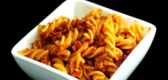 Макароны с мясом