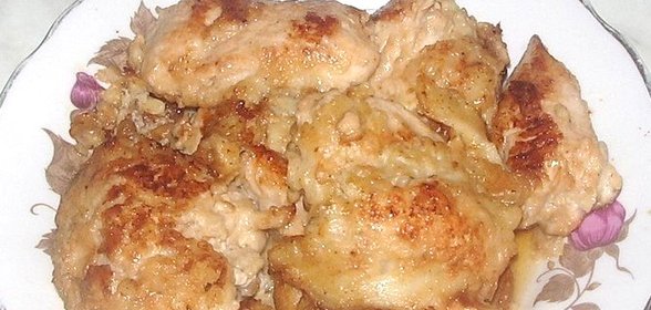 Курица с имбирем и чесноком