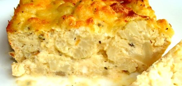 Запеканка с цветной капустой и курицей