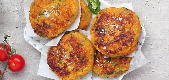 Котлеты с киноа и бататом