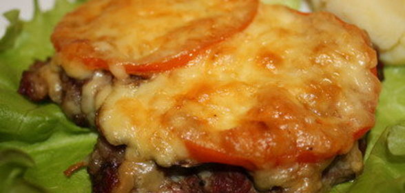 Мясо с грибами