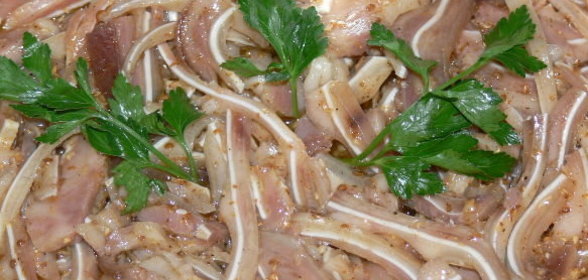 Свиные уши по-корейски без моркови