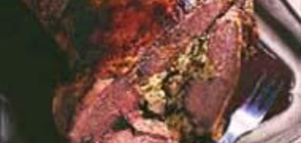 Баранина, фаршированная кускусом