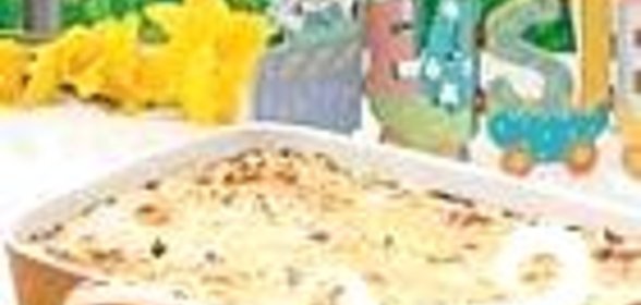 Лазанья со спаржей