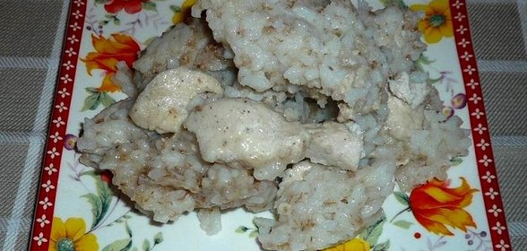 Каша рисово-овсяная с курочкой