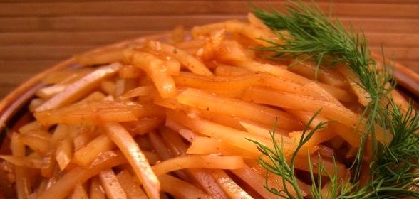 Салат картофельный корейский