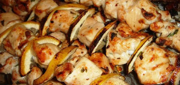 Шашлык из филе куриной грудки