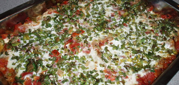 картофель запеченый С ПОМИДОРАМИ И ИМБИРЕМ