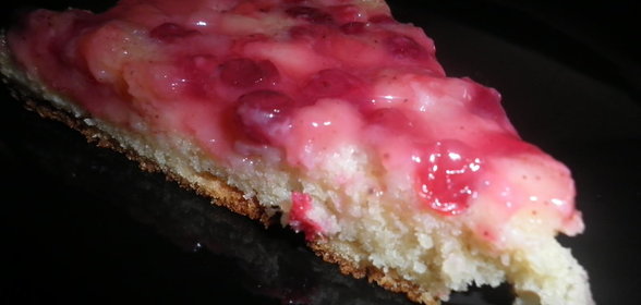 Апельсиновый пирог татен с клюквой