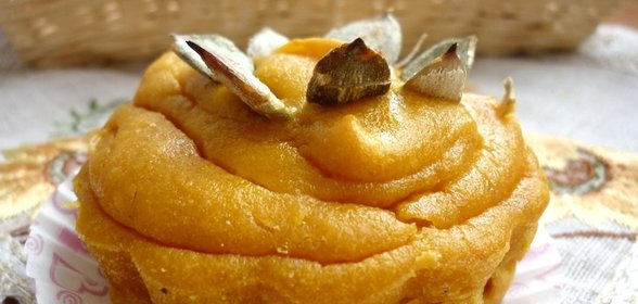 Тыквенные кексы с Киккоманчиком( декретные рецептики №15)