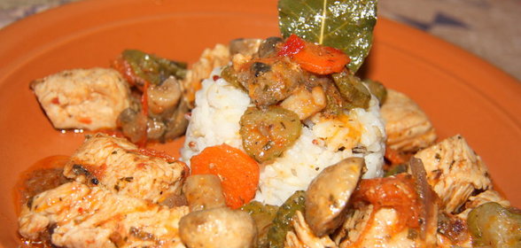 Филе индейки по-деревенски