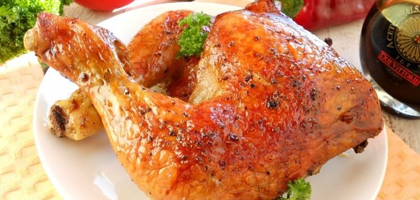 Куриные окорочка, запеченные в бальзамическом уксусе