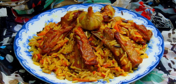 Плов по-фергански с бараньими ребрами