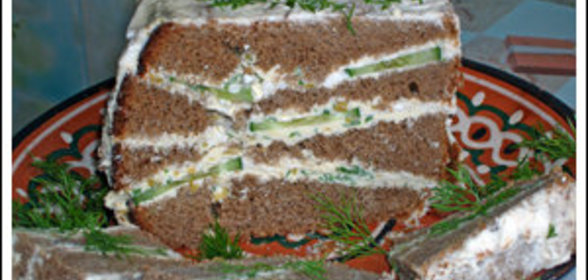 Закуска из ржаного хлеба