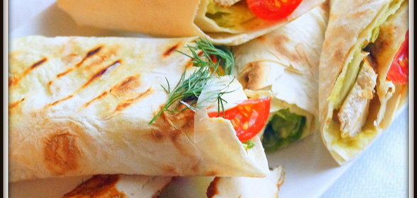 Домашняя шаурма с куриной грудкой и карри-соусом. Тест-драйв